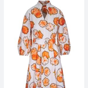 Akris Punto Floral Print midi Dress Size 14